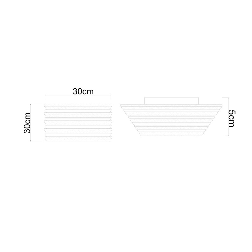 Globo - LED Stropní svítidlo LED/15W/230V 3000K 30x30 cm