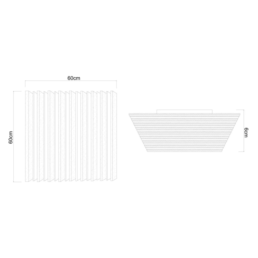 Globo - LED Stmívatelné stropní svítidlo LED/40W/230V 2700-6000K 60x60 cm + dálkové ovládání