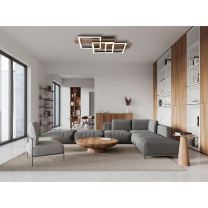Globo - LED Stropní svítidlo LED/24W/230V 3000K 33x58 cm hnědá/černá