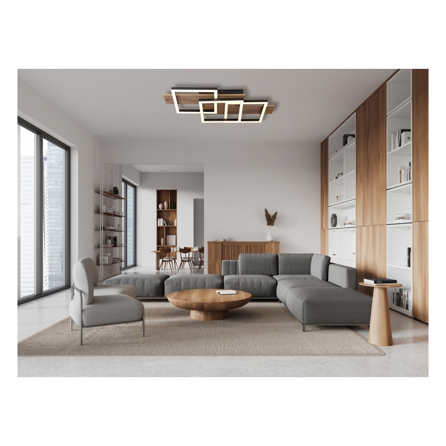 Globo - LED Stropní svítidlo LED/24W/230V 3000K 33x58 cm hnědá/černá