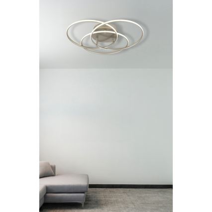 Globo - LED Stropní svítidlo LED/40W/230V 4000K pr. 45,6 cm matný chrom