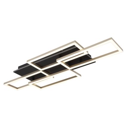 Globo - LED Stmívatelné stropní svítidlo LED/40W/230V 2700-6500K 32,5x87,5 cm černá + dálkové ovládání
