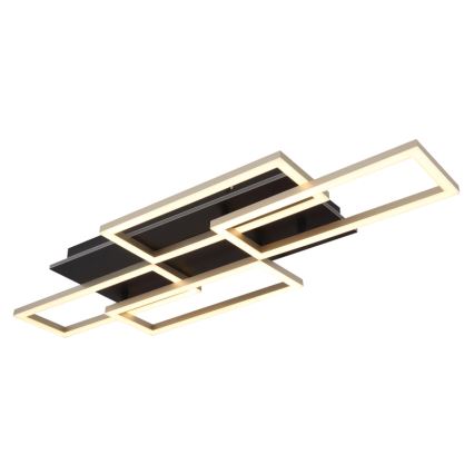 Globo - LED Stmívatelné stropní svítidlo LED/40W/230V 2700-6500K 32,5x87,5 cm černá + dálkové ovládání