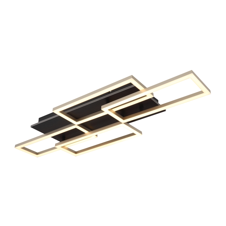 Globo - LED Stmívatelné stropní svítidlo LED/40W/230V 2700-6500K 32,5x87,5 cm černá + dálkové ovládání