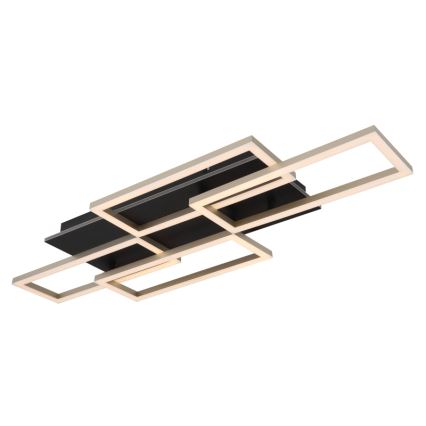 Globo - LED Stmívatelné stropní svítidlo LED/40W/230V 2700-6500K 32,5x87,5 cm černá + dálkové ovládání