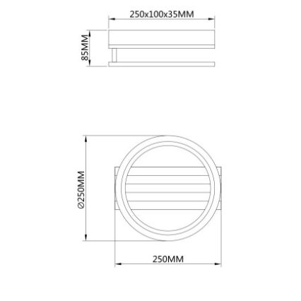 Globo - LED Stropní svítidlo LED/10W/230V 3000/4200/6000K
