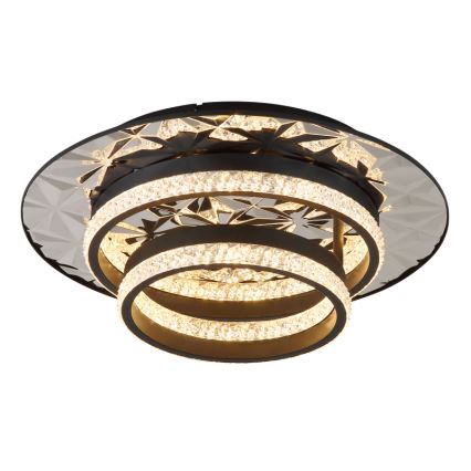 Globo - LED Stropní svítidlo LED/24W/230V 3000K 40x50,5 cm černá/lesklý chrom