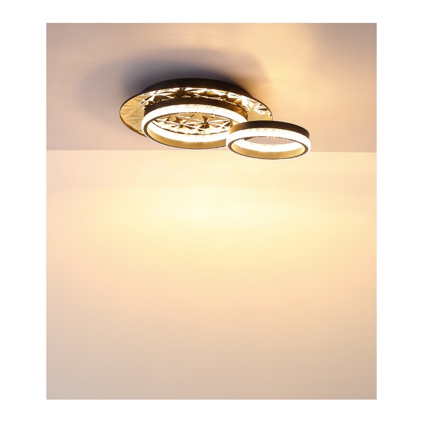 Globo - LED Stropní svítidlo LED/24W/230V 3000K 40x50,5 cm černá/zlatá
