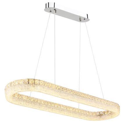 Globo - LED Stmívatelný lustr na lanku LED/40W/230V 2700-6000K čirá + dálkové ovládání