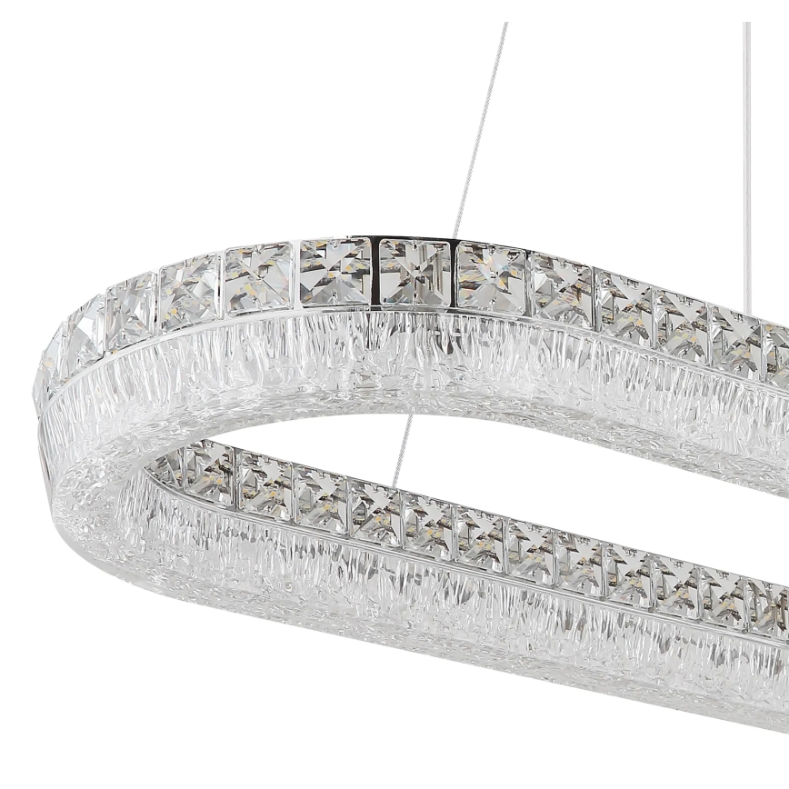 Globo - LED Stmívatelný lustr na lanku LED/40W/230V 2700-6000K čirá + dálkové ovládání