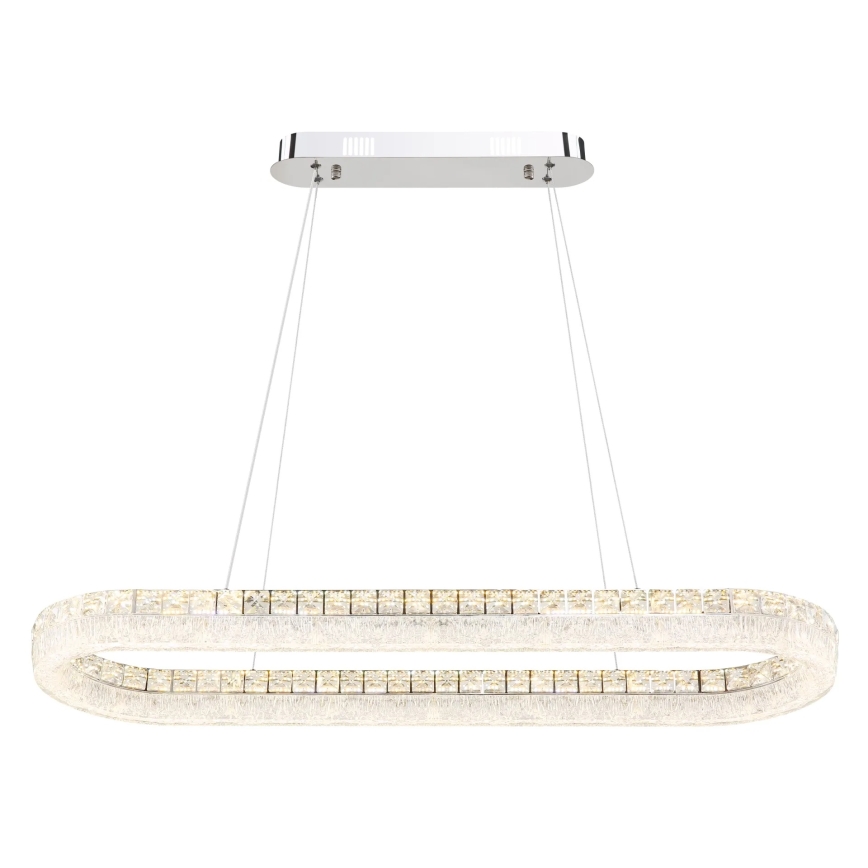 Globo - LED Stmívatelný lustr na lanku LED/40W/230V 2700-6000K čirá + dálkové ovládání