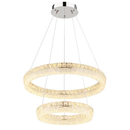 Globo - LED Stmívatelný lustr na lanku LED/60W/230V 2700-6000K čirá + dálkové ovládání