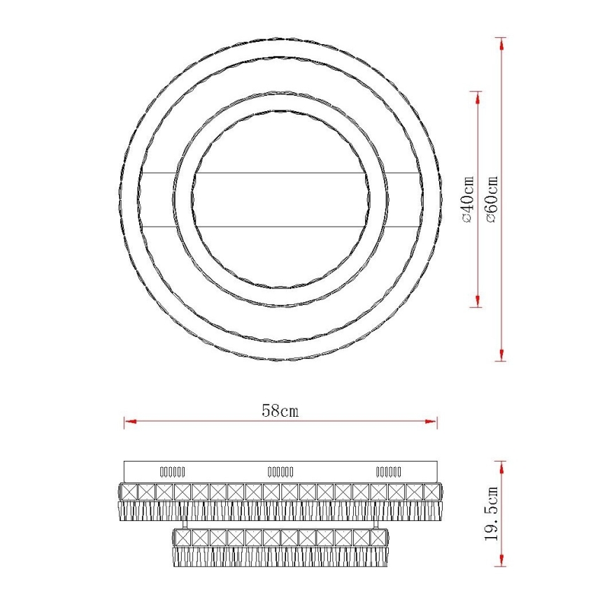 Globo - LED Stmívatelné stropní svítidlo LED/60W/230V 2700-6000K čirá + dálkové ovládání