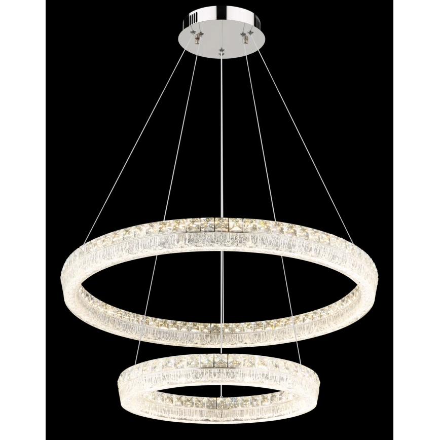 Globo - LED Stmívatelný lustr na lanku LED/72W/230V 2700-6000K čirá + dálkové ovládání