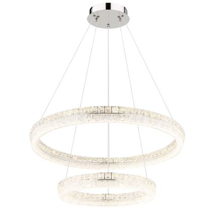 Globo - LED Stmívatelný lustr na lanku LED/72W/230V 2700-6000K čirá + dálkové ovládání