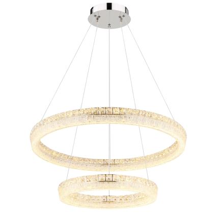 Globo - LED Stmívatelný lustr na lanku LED/72W/230V 2700-6000K čirá + dálkové ovládání
