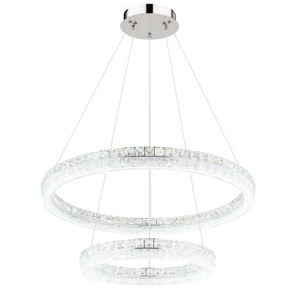 Globo - LED Stmívatelný lustr na lanku LED/72W/230V 2700-6000K čirá + dálkové ovládání