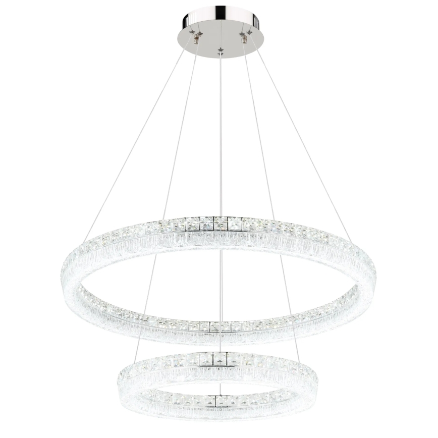 Globo - LED Stmívatelný lustr na lanku LED/72W/230V 2700-6000K čirá + dálkové ovládání