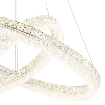 Globo - LED Stmívatelný lustr na lanku LED/72W/230V 2700-6000K čirá + dálkové ovládání