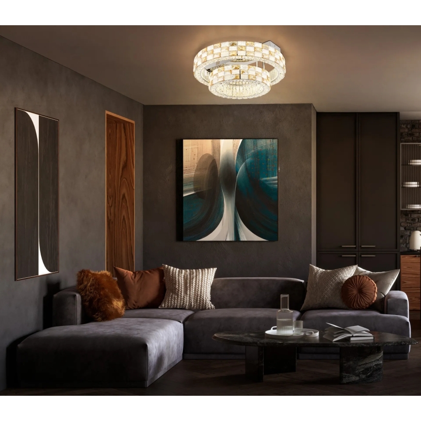 Globo - LED Stmívatelné stropní svítidlo LED/55W/230V 2700-6000K pr. 61 cm + dálkové ovládání