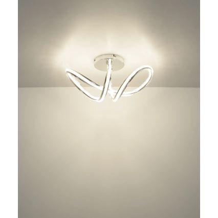 Globo - LED Stmívatelné stropní svítidlo LED/40W/230V 2700-6000K lesklý chrom + dálkové ovládání