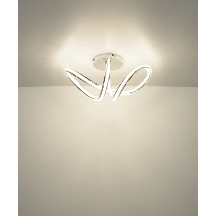 Globo - LED Stmívatelné stropní svítidlo LED/40W/230V 2700-6000K lesklý chrom + dálkové ovládání
