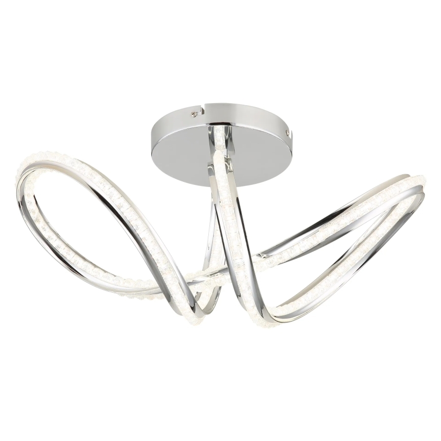 Globo - LED Stmívatelné stropní svítidlo LED/40W/230V 2700-6000K lesklý chrom + dálkové ovládání