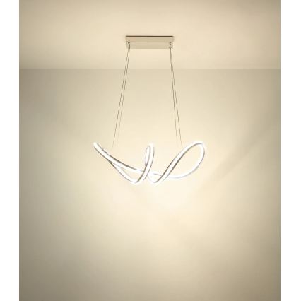 Globo - LED Stmívatelný lustr na lanku LED/45W/230V 2700-6000K lesklý chrom + dálkové ovládání