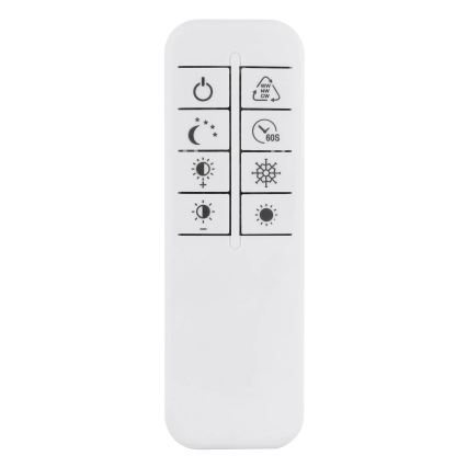 Globo - LED Stmívatelné stropní svítidlo LED/60W/230V 2700-6500K 80,8x99,2 cm stříbrná + dálkové ovládání