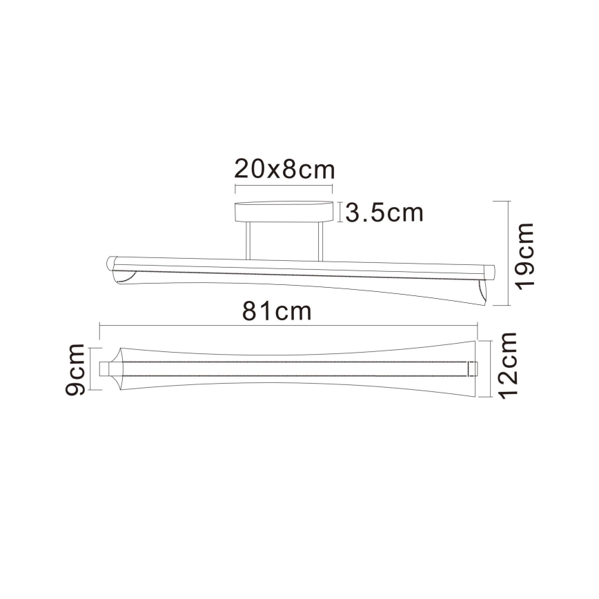Globo - LED Lustr na tyči LED/28W/230V 2700/4000/6000K