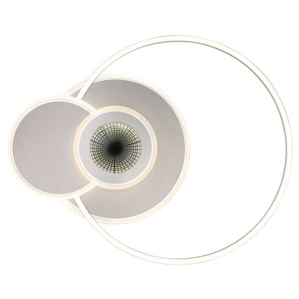 Globo - LED Stmívatelné stropní svítidlo LED/24W/230V 2700-6500K stříbrná + dálkové ovládání