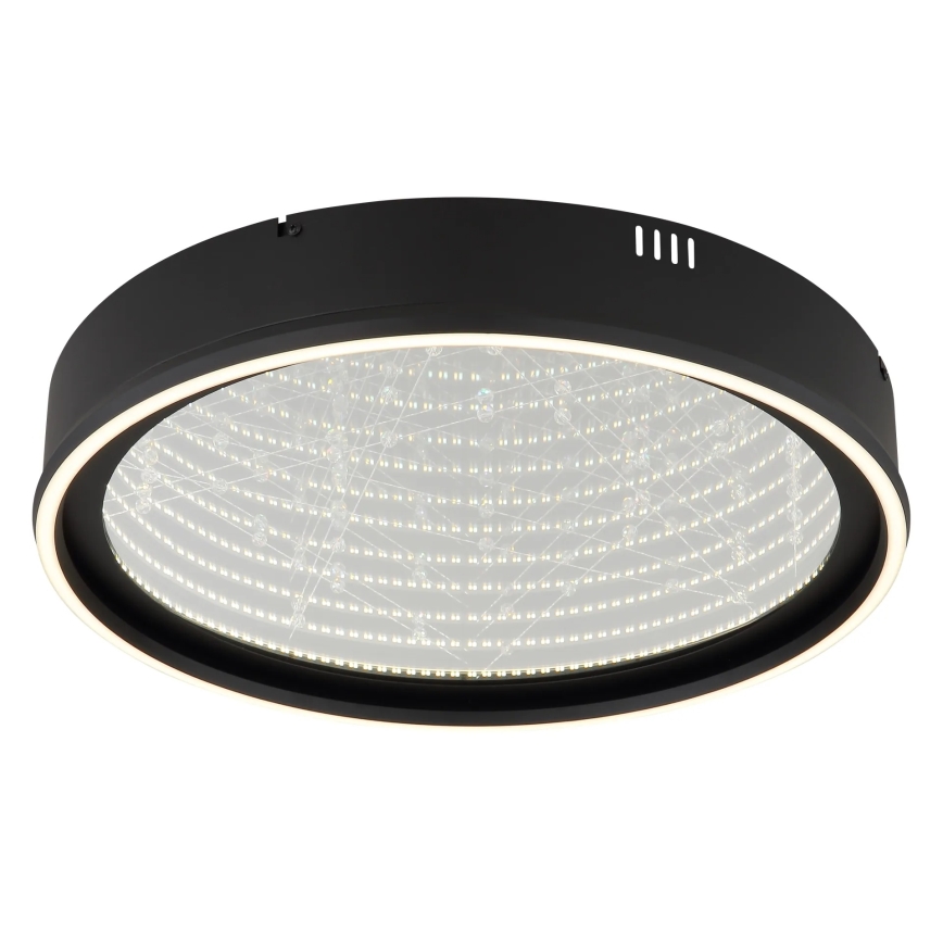 Globo - LED Stmívatelné stropní svítidlo LED/40W/230V 2700-6500K pr. 51,5 cm černá + dálkové ovládání