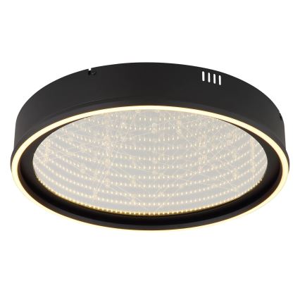 Globo - LED Stmívatelné stropní svítidlo LED/40W/230V 2700-6500K pr. 51,5 cm černá + dálkové ovládání