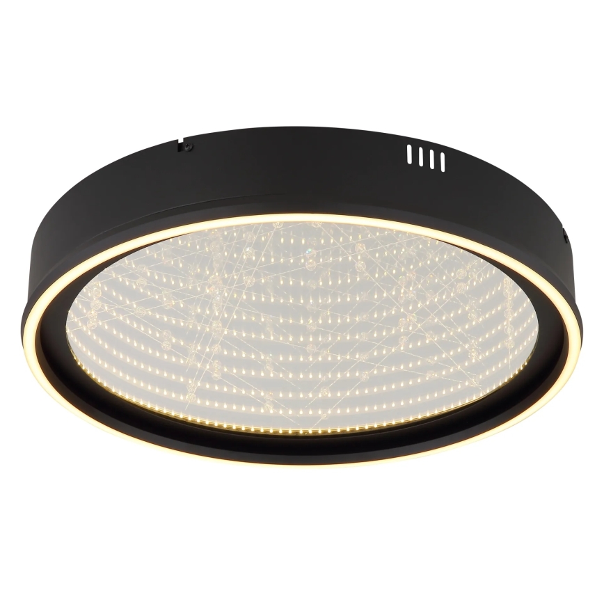 Globo - LED Stmívatelné stropní svítidlo LED/40W/230V 2700-6500K pr. 51,5 cm černá + dálkové ovládání