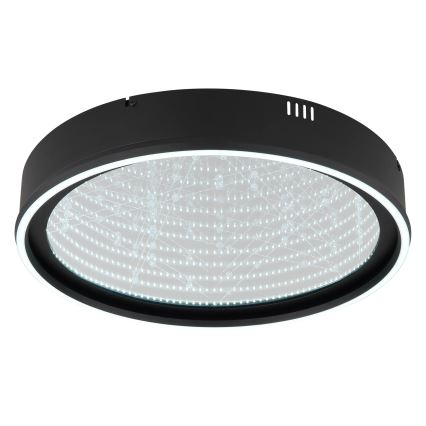 Globo - LED Stmívatelné stropní svítidlo LED/40W/230V 2700-6500K pr. 51,5 cm černá + dálkové ovládání
