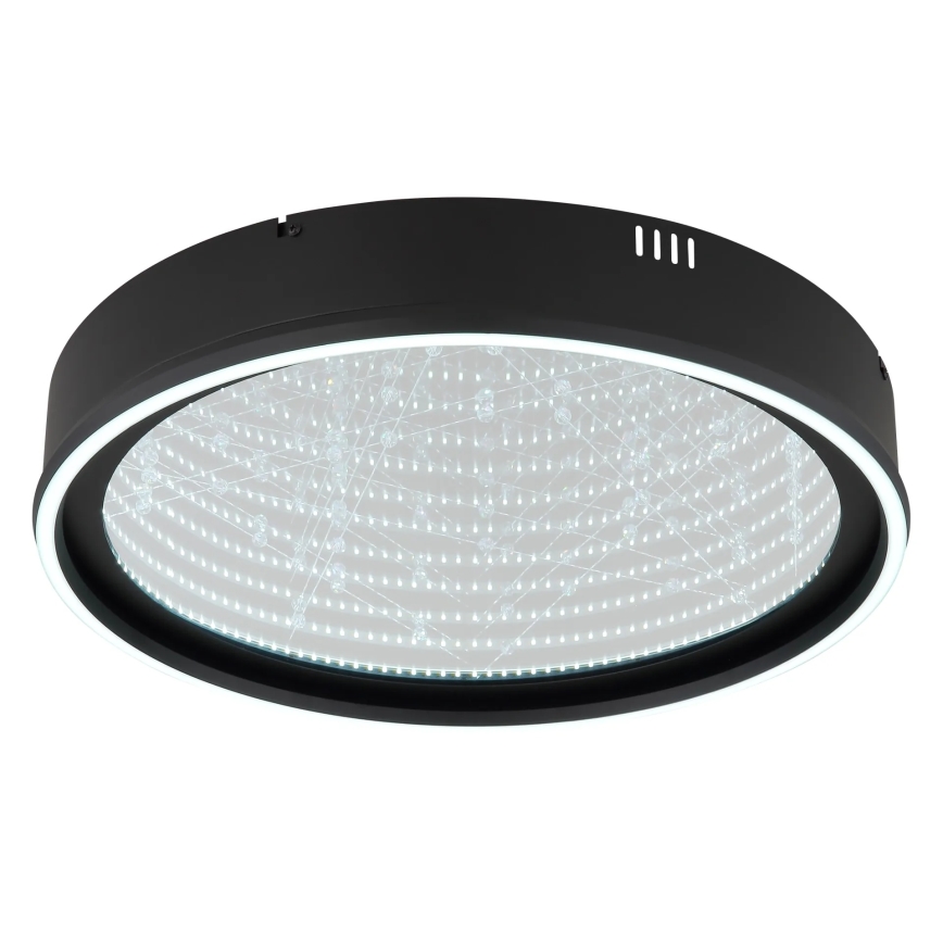 Globo - LED Stmívatelné stropní svítidlo LED/40W/230V 2700-6500K pr. 51,5 cm černá + dálkové ovládání