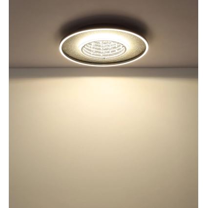 Globo - LED Stropní svítidlo LED/40W/230V 3000/4000/6000K pr. 51,5 cm černá