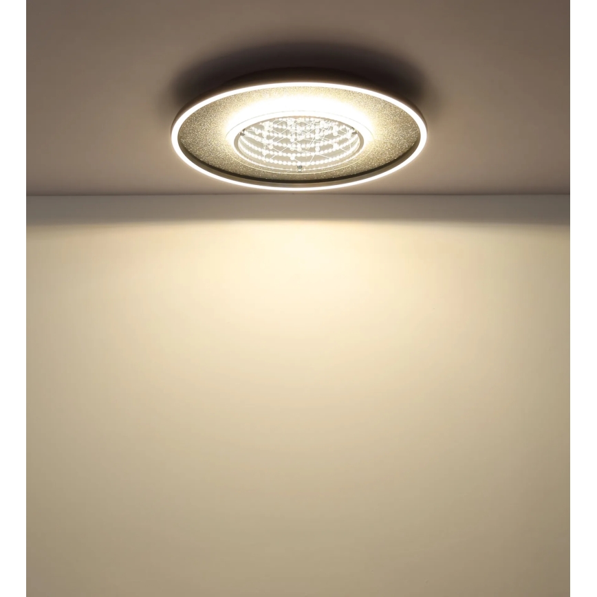 Globo - LED Stropní svítidlo LED/40W/230V 3000/4000/6000K pr. 51,5 cm černá