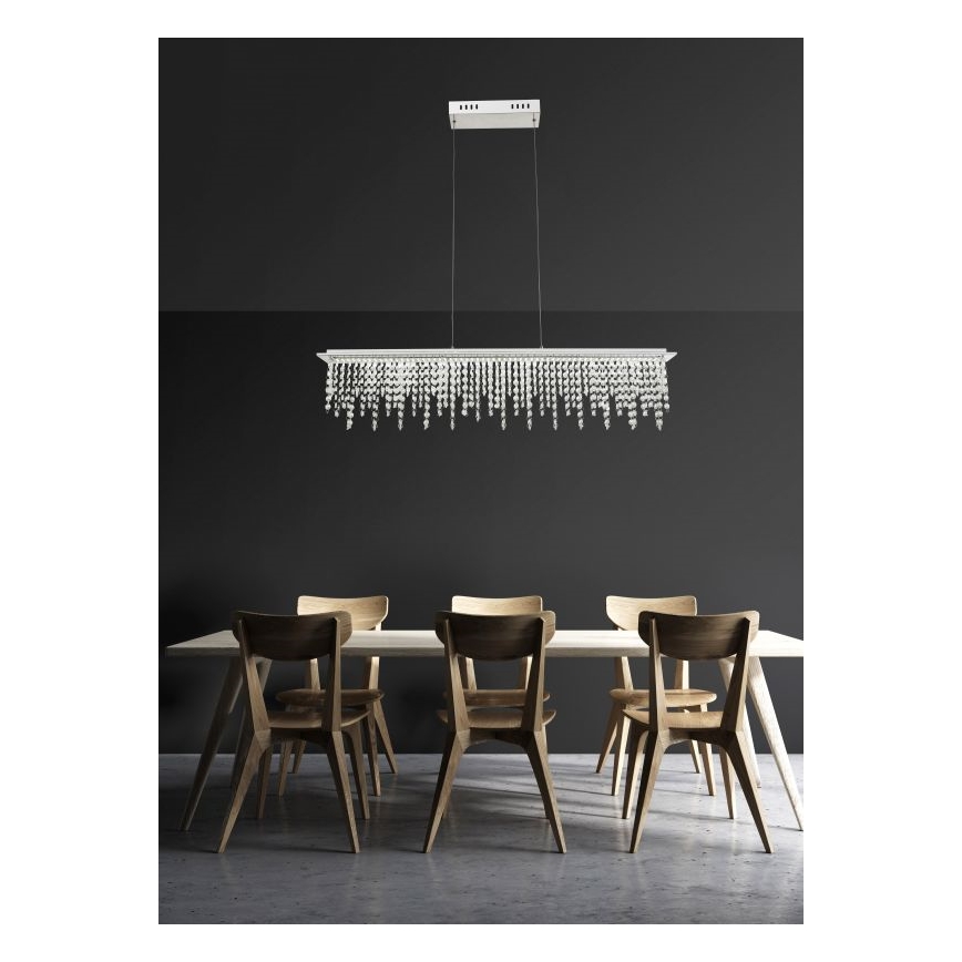 Globo - LED Stmívatelný křišťálový lustr na lanku LED/24W/230V 3000-6000K + dálkové ovládání