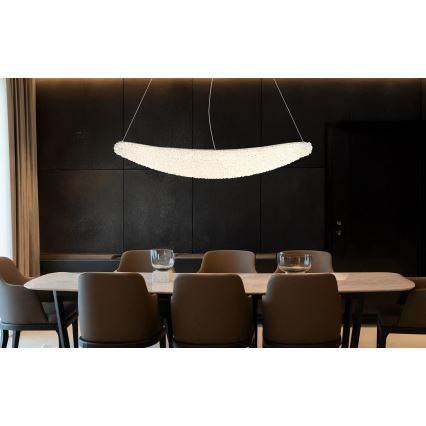 Globo - LED Stmívatelný lustr na lanku LED/40W/230V 2700-6000K lesklý chrom + dálkové ovládání