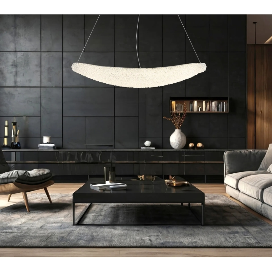 Globo - LED Stmívatelný lustr na lanku LED/40W/230V 2700-6000K lesklý chrom + dálkové ovládání