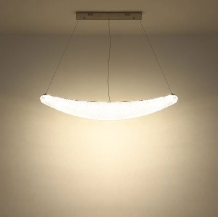 Globo - LED Stmívatelný lustr na lanku LED/40W/230V 2700-6000K lesklý chrom + dálkové ovládání