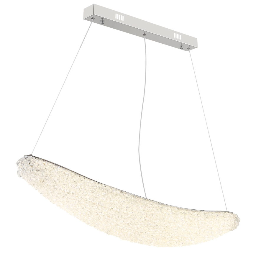 Globo - LED Stmívatelný lustr na lanku LED/40W/230V 2700-6000K lesklý chrom + dálkové ovládání
