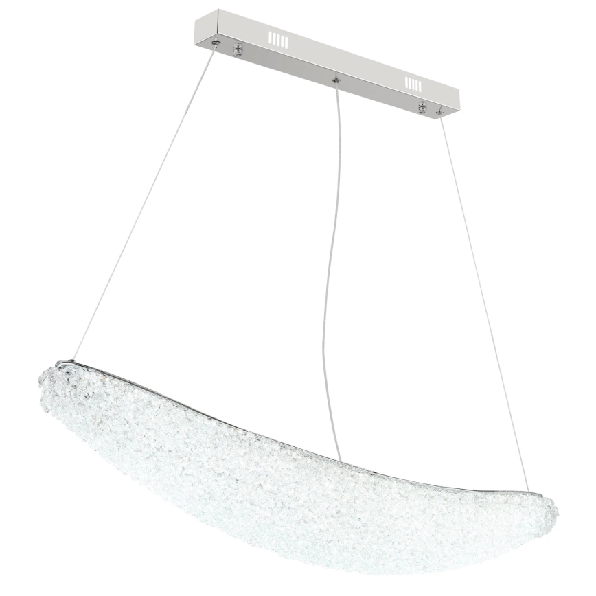 Globo - LED Stmívatelný lustr na lanku LED/40W/230V 2700-6000K lesklý chrom + dálkové ovládání