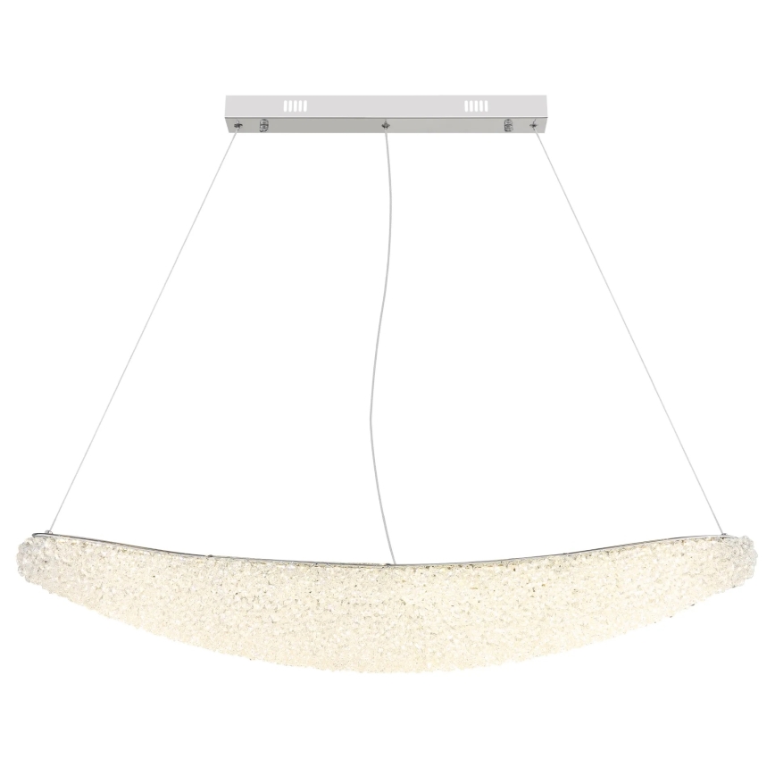 Globo - LED Stmívatelný lustr na lanku LED/40W/230V 2700-6000K lesklý chrom + dálkové ovládání