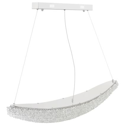 Globo - LED Stmívatelný lustr na lanku LED/40W/230V 2700-6000K lesklý chrom + dálkové ovládání