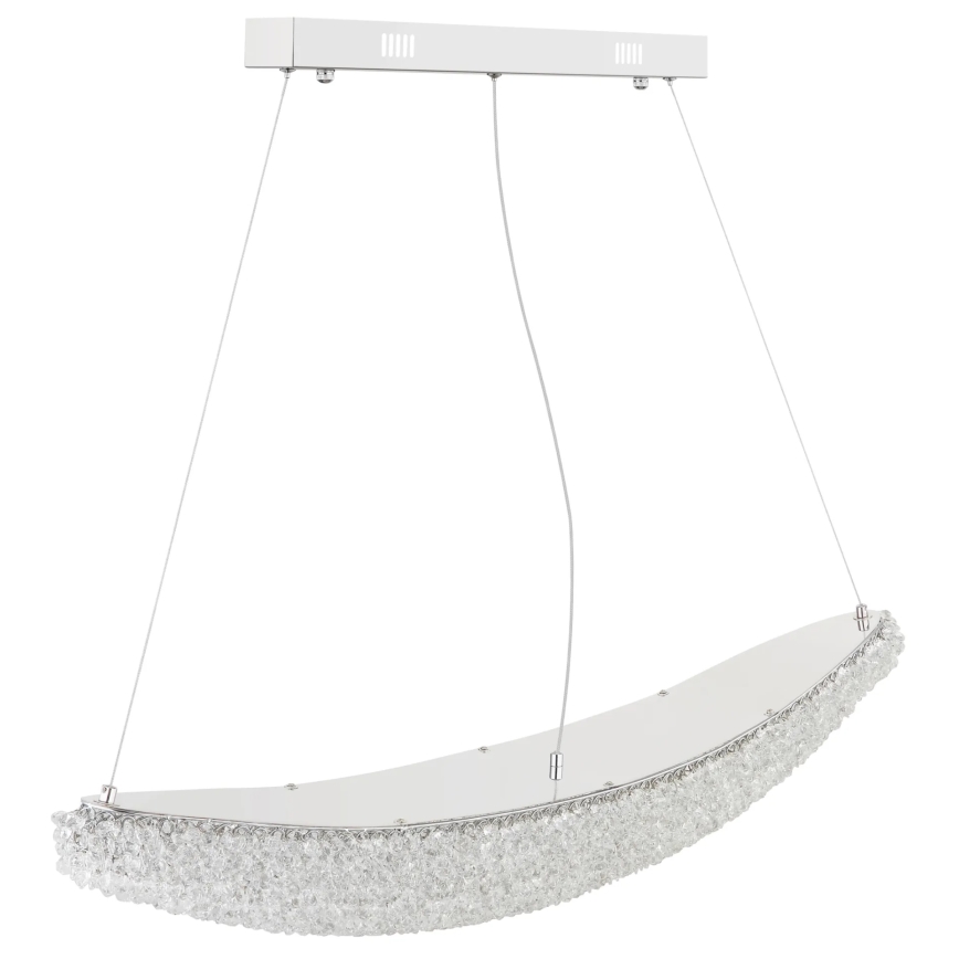 Globo - LED Stmívatelný lustr na lanku LED/40W/230V 2700-6000K lesklý chrom + dálkové ovládání