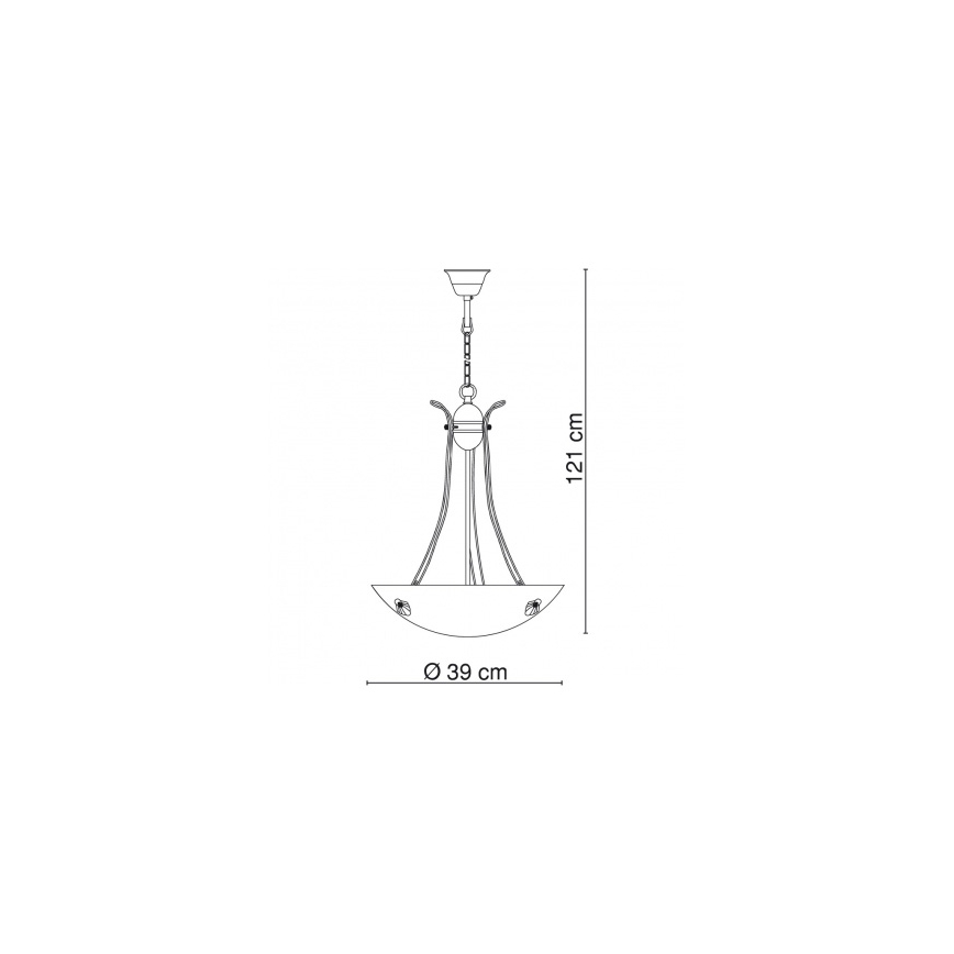Globo 6897-3 - Lustr SCALE 3xE27/60W/230V