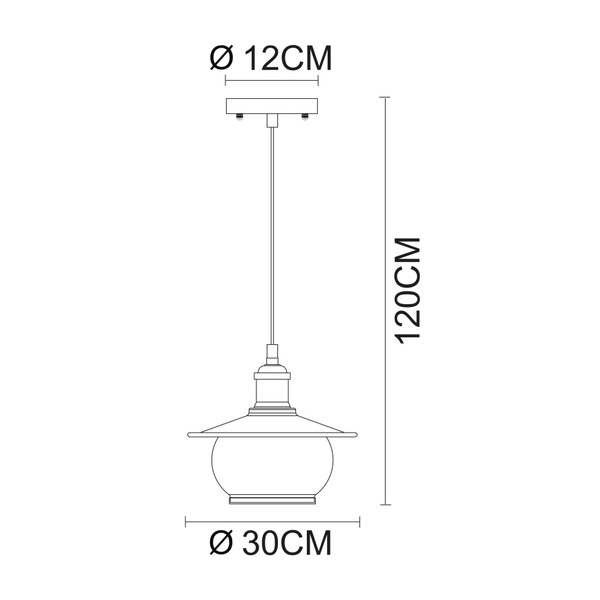 Globo - Závěsné svítidlo 1xE27/60W/230V