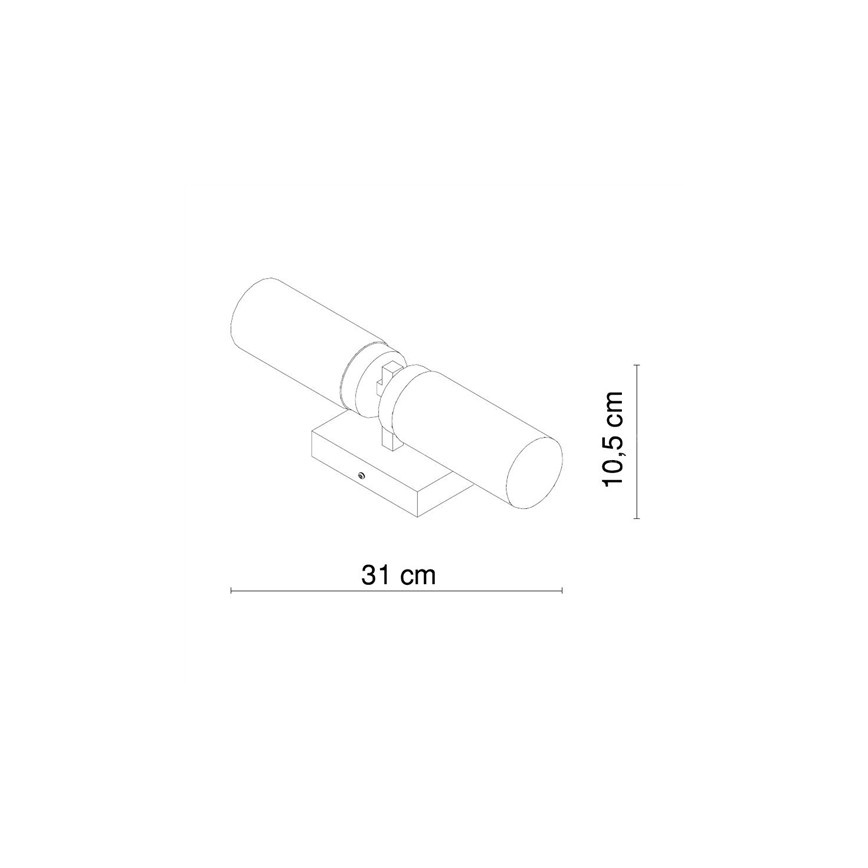 Globo - Koupelnové nástěnné svítidlo 2xE14/40W/230V IP44